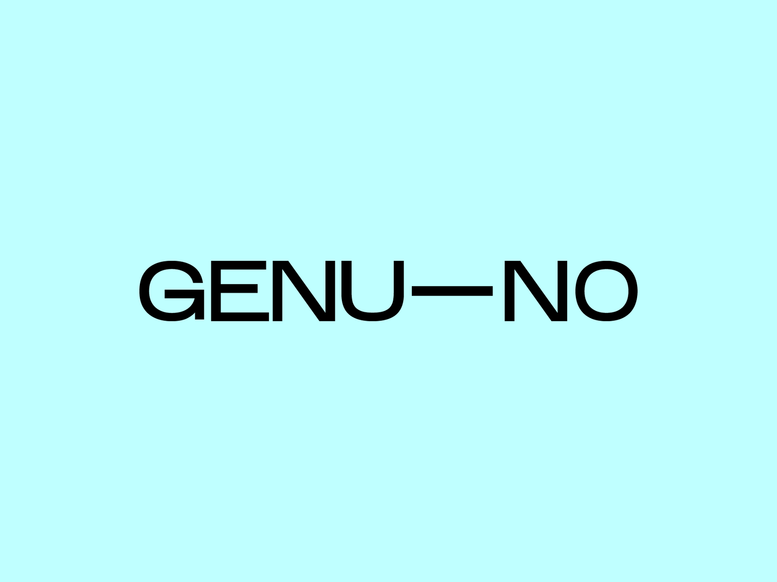 GENU—NO branding case study concept eddesignme el salvador genuino lettermark logo mark studio