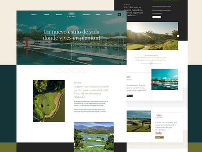 El Encanto® — Country Club concept design country club daily eddesignme el encanto el salvador interaction prototyping ui design web design