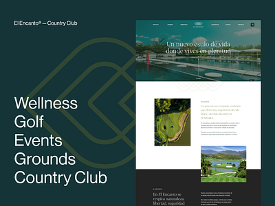 El Encanto® — Country Club case study concept country club digital design eddesignme el encanto el salvador events golf interaction interaction design web page