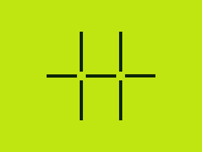 H Lettermark / Monogram Symbol 002