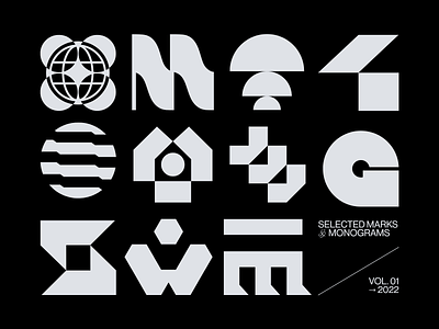 Selected Marks Vol. 01 – 2022 branding concept daily design eddesignme el salvador identity logo marks monograms