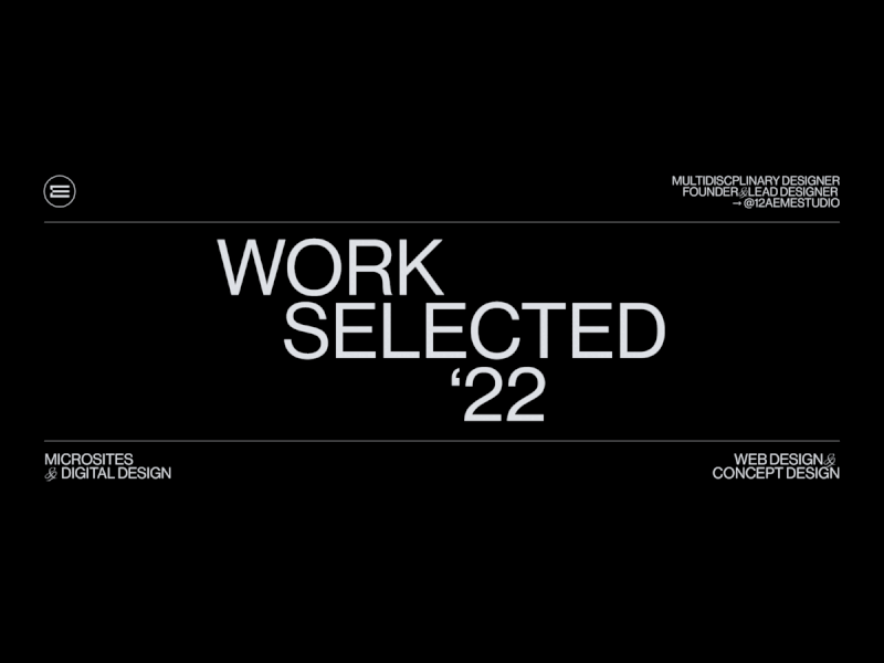 ⬤ 2022 — WORK SELECTED eddesignme el salvador multidisciplinary product designer work selected