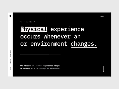 Physical | Black & White artdirection blackandwhite concept device interface ui userexperience