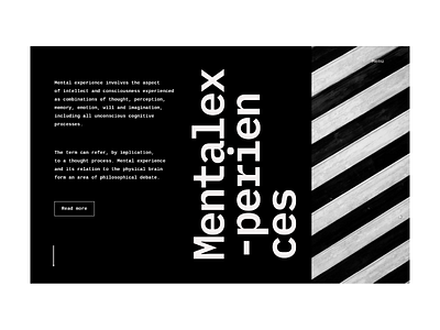 Mental — Context Review artdirection blackandwhite concept device interface ui userexperience