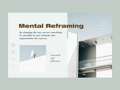 Mental Reframing #056 building case study concept daily homepage interaction userexperience