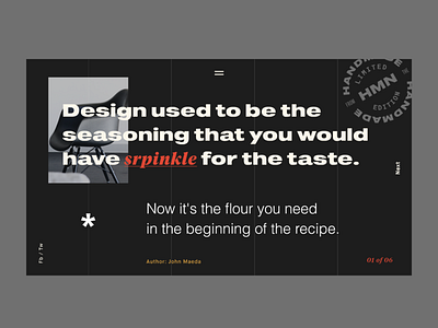 Quotes & Type Exploration Page — Daily UI Challenge #083 artdirection building case study concept daily homepage interaction userexperience ux
