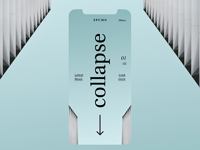 Collapse—Lettermark Mobile Interaction artdirection case study concept daily design interaction typography userexperience ux