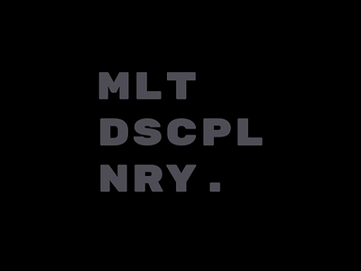 I'am a mltdscplnry