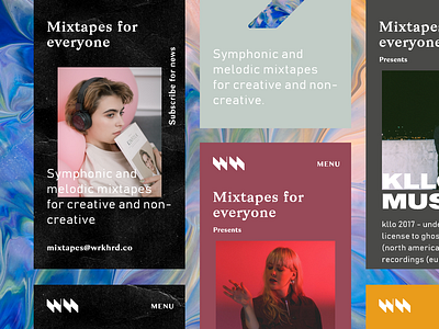♛ Mixtapes for everyone ♛ Art Direction artdirection branding building case study concept daily design device interaction interface mobile design typography ui userexperience ux wrkhrdmixtapes