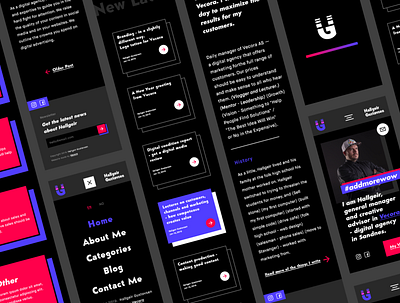 Hallgeirg Gustavsen 🦄 Mobile Interfaces artdirection branding building case study concept interaction ui user interface user interface design userexperience ux