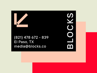 BLOCKS — Business Cards artdirection branding building case study concept daily interaction logo userexperience ux