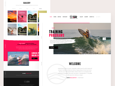 Puro Surf ▴ Landing Page Exploration beach building case study concept daily elsalvador hotel booking interaction landingpage purosurf training userexperience