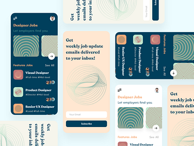 Designer Jobs — Mobile App case study concept daily designer jobs eddesignme el salvador friendly interaction mobile app typeface user experience design user experience ux user interface design