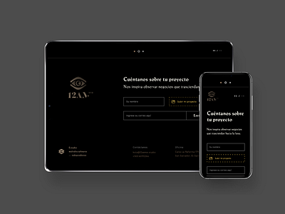 Contact Page ◐ 12aeme Std. 12aeme std animation web contact page customer experience eddesignme el salvador interaction design landing page design san salvador user experience user interface
