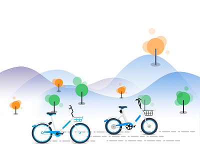 Hellobike illustration bikes illustration shared