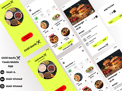 Chilli Garlic Mobile App Design