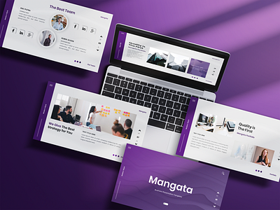 Mangata Presentation Template business design powepoint presentation slides template