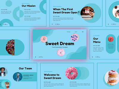 Sweet Dream Presentation Template branding business graphic design keynote pitchdeck powepoint prese presentation presentationtemplate slides template