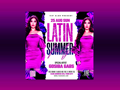 latin party flyer dj party latin party music party night club party party