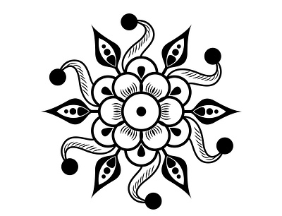 Indian Traditional and Cultural Floral Mandala design branding design festive floral graphic design illustration logo vector