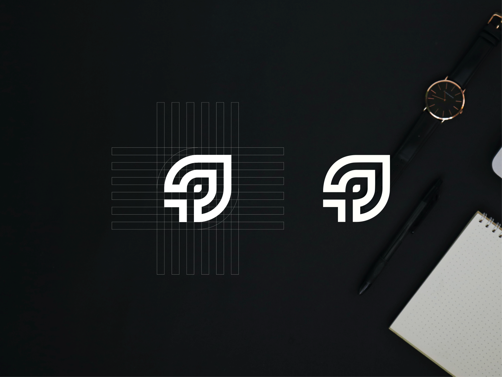 Letter P logo design by stigmadsign on Dribbble