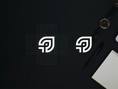 Letter P logo design branding design graphic design letter p logo logo monogram typography vector