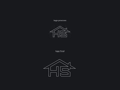 Letter HS logo design branding design graphic design illustration logo monogram typography vector