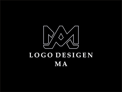 Letter MA Logo Monogram branding design graphic design illustration letter ma logo monogram logo monogram typography vector
