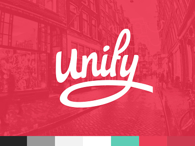 Unify | Branding Colors brand branding colors design identity logo logotype typography website