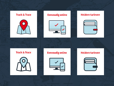 Loopjongens | Icons courier design flat icon icons iconset identity travelling ui