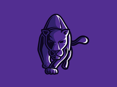 Panther logo illustrated lion logo mascot panther logo sports team tiger vector vintage