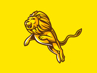 Lion Logo 02 illustrated lion logo mascot sports team tiger vector vintage