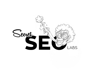 Secret SEO Labs design illustrated logo mascot seo sports team vector vintage web