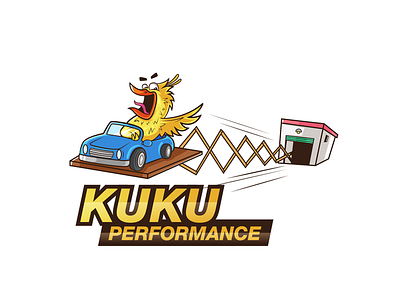 Kuku Performance Logo business clothing denim design illustrated logo professional sports team vector vintage