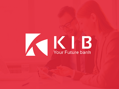 KIB Your Future Bank concept fresh illustrator logo new startup tech vector ximdevs