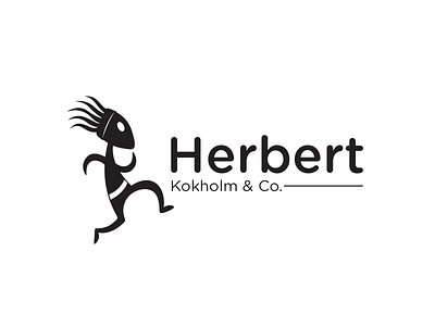 Herbert logo concept fresh herbert illustrator logo new startup vector