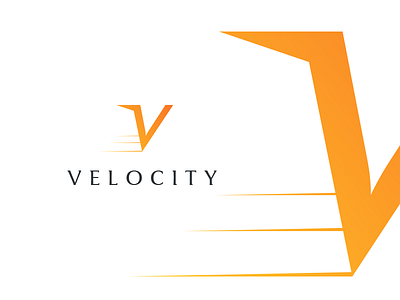 V velocity Logo concept fresh illustrator logo new startup vector velocity