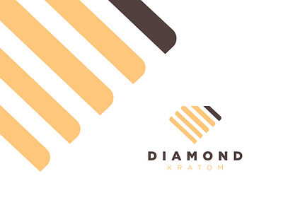 Diamond Kratom Logo business concept diamond fresh graphics illustrator kratom logo new startup vector