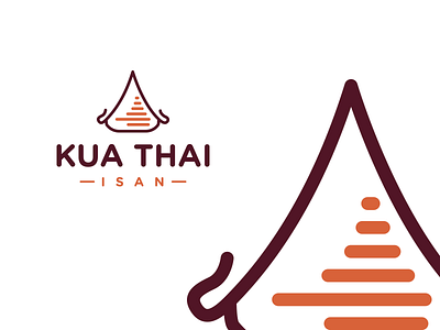 Kua Thai Logo china concept fresh illustrator isan kua logo new startup thai vector