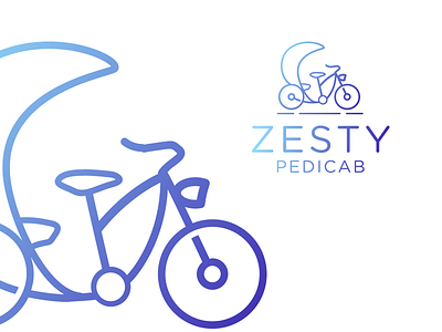 Zesty Pedicab Logo business concept fresh illustrator logo new padicab startup vector zesty