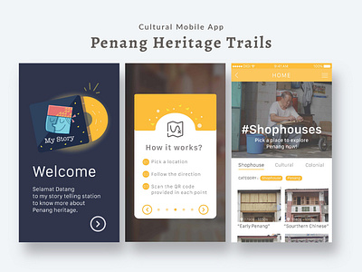 Cultural Mobile App design illustration interactive mobile apps mobile design ui uiuxdesign ux