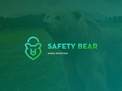 Safety Bear — Logo Design animal logo animal protection animals bear brand figma graphic design greenpeace logo logo design naming nature nature protection
