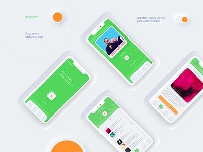 Soundwave — Neumorphic Mobile App Concept