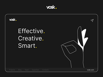 Vosk. Creative Studio Design Concept / Part 1