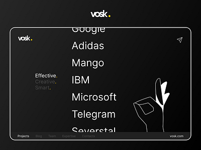 Vosk. Creative Studio Design Concept / Part 3