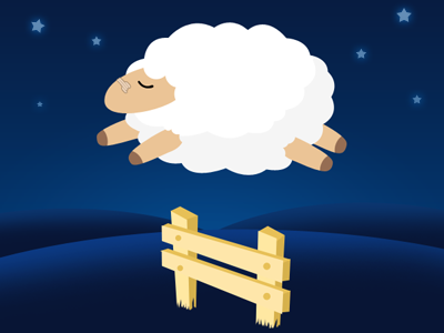 Counting Sheep app breathe right character count illustration iphone night sheep sleep