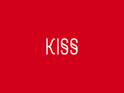 KISS brand design branding design dribbble icon idea identity logo logomark logotype mark print symbol tipography ui ux vector