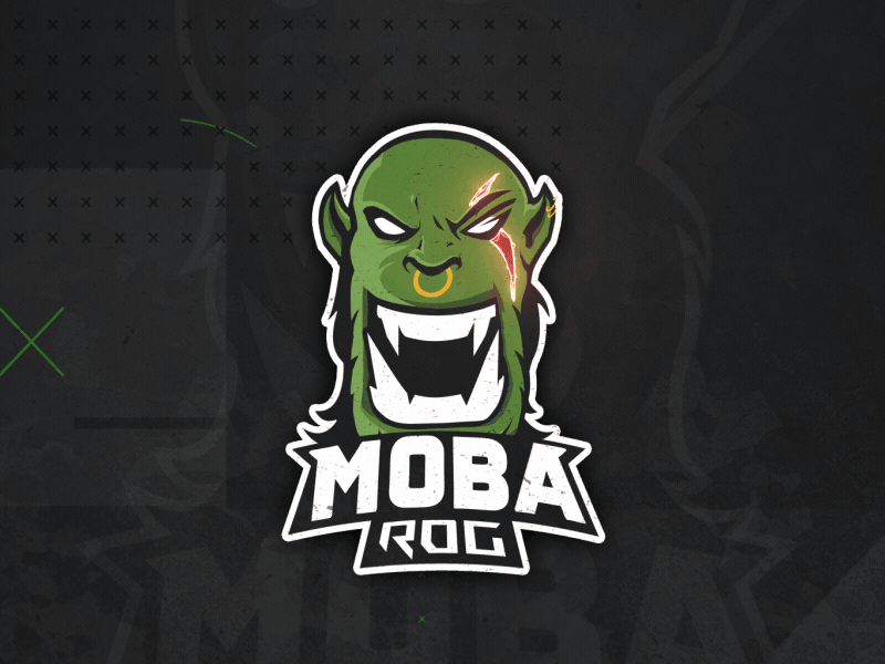 Orc logo animation after effects animation cartoon flat design g4k goblin intro logo animation mascot motion design orc