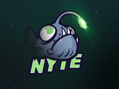NYTE Intro after effects animation fish fish animation lantern fish logo animation mascot animation motion desing nyte