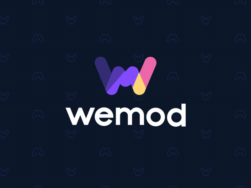 WEMOD Logo animation after effect after effects animation design flat design g4k illustration intro logo logo animation motion design